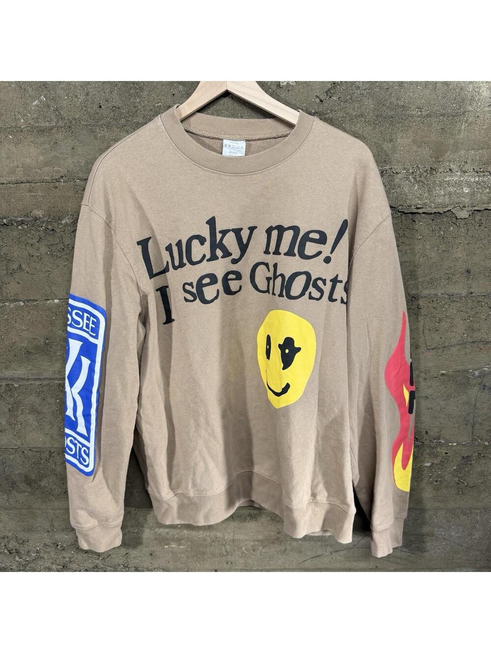 Camp Flog Gnaw Sweatshirt Lucky Me I See Ghosts Kid Cudi Nov 11 Kanye Mens XL